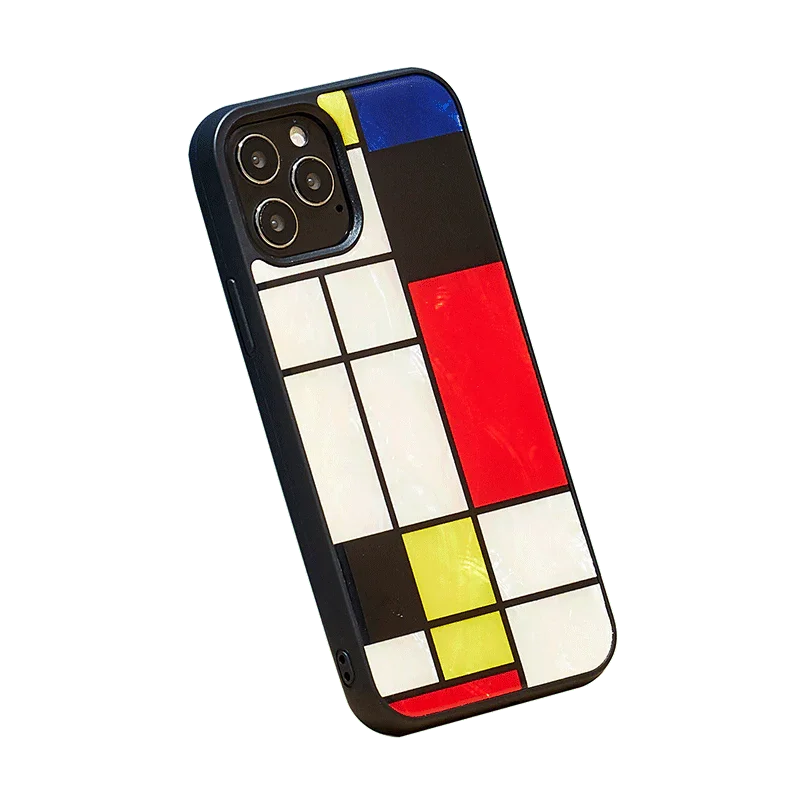Ikins Series Case For iPhone 12 / 12 Pro - Mondrian - Tashqila Ikins Series Case For iPhone 12 / 12 Pro - Mondrian - Tashqila